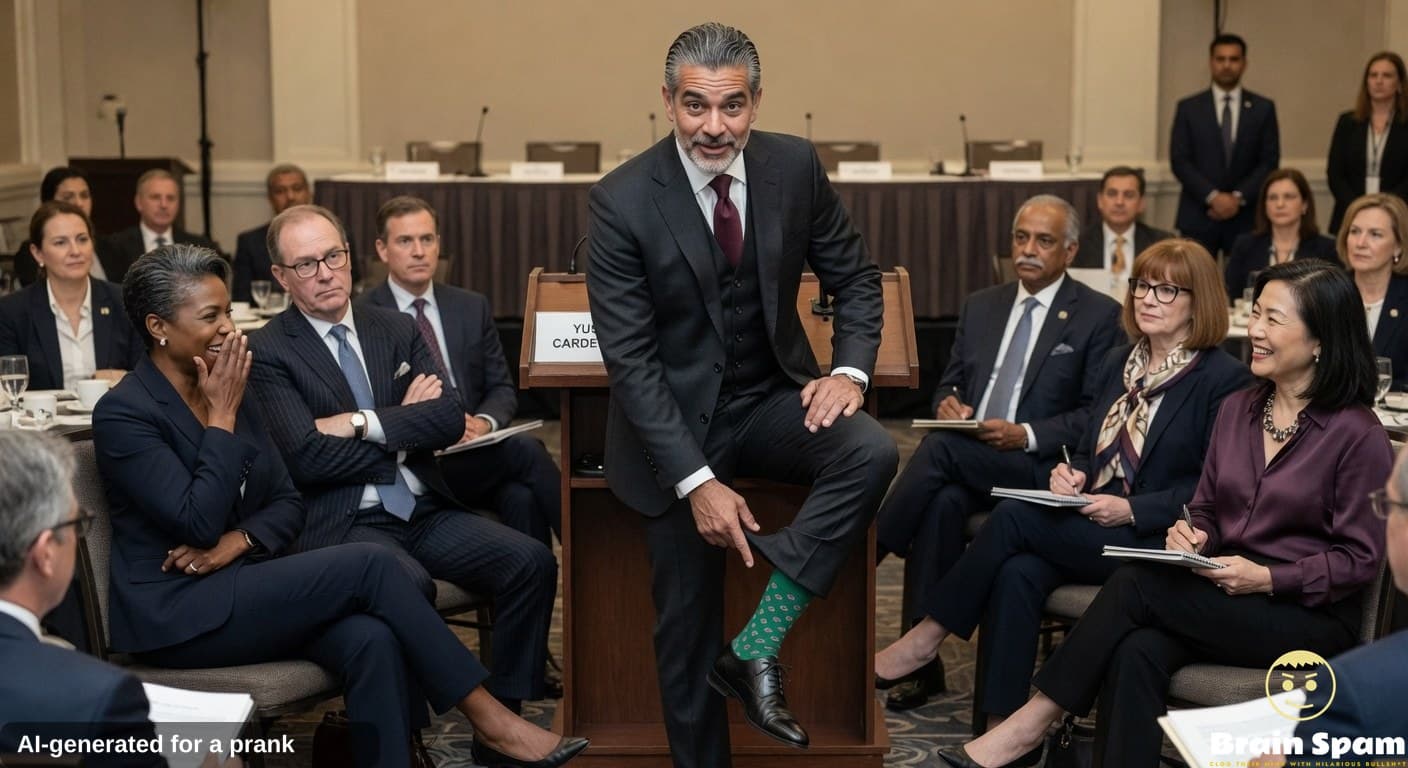 Yusuf Cardenas Takes Bold Stance That Socks Should Count As Formalwear