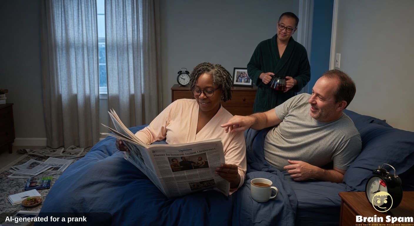 Columnist Reggie Plumb Hails Snooze Button As Peak Strategic Genius